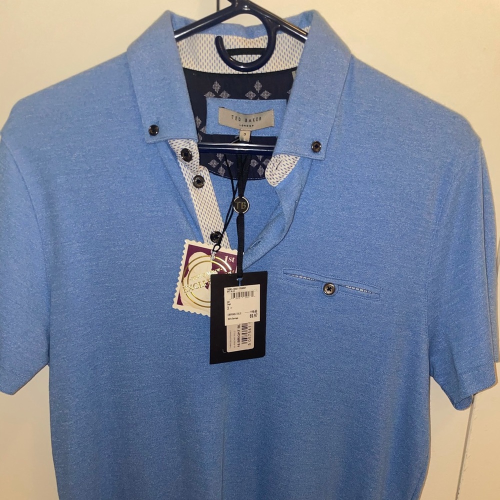 Ted Baker London Mens Polo Size 3 (medium) NWT